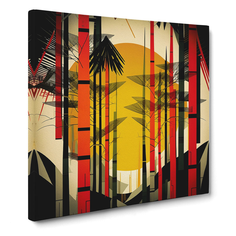 Bamboo Forest Constructivism No.3 - Print, 50cm H x 50cm W x 3cm D