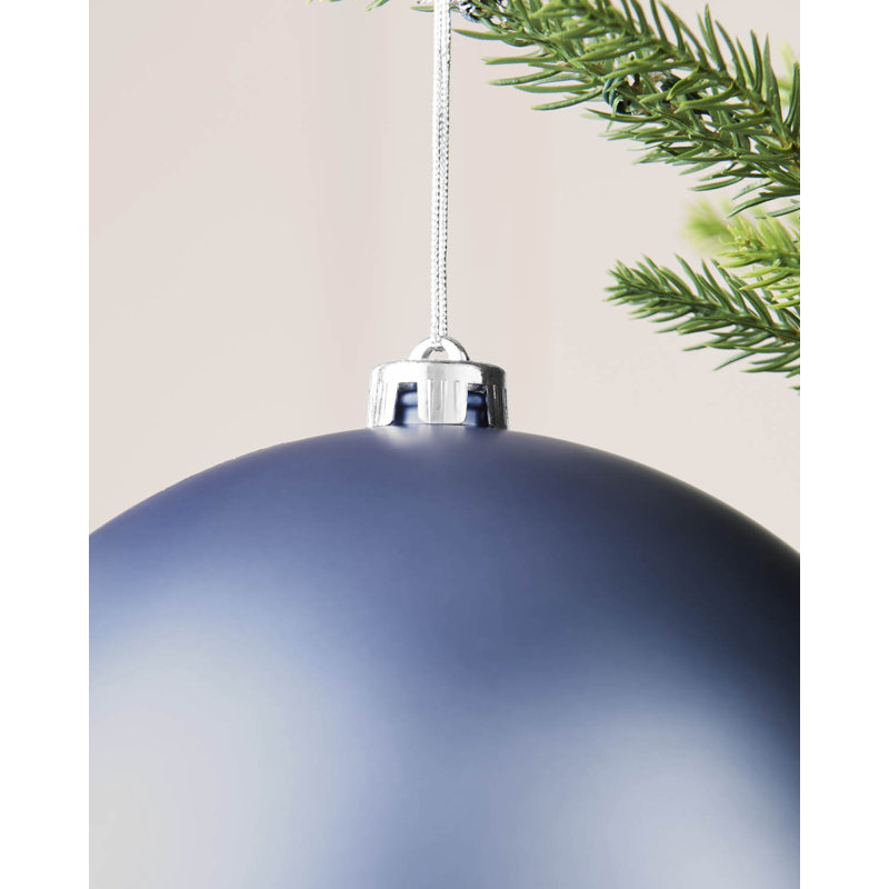 16cm Polystyrene Bauble, 21.8 cm H x 20 cm W x 20 cm D, Ice Blue