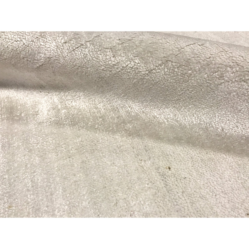 Hand-Knotted High-Quality White Area Rug