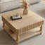 Table basse à plateau relevable cannelé 31,5 po avec rangement ouvert et caché-2072415423