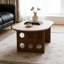 Table basse ovale avec découpe-222671569