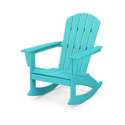 POLYWOOD Nautical Adirondack Rocking Chair by POLYWOOD