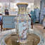 Hexagonal Blue Bird Garden Porcelain Vase