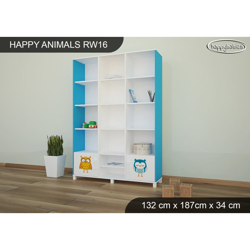 187cm H X 132cm W Kids Bookcase, Blue