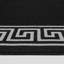 Greek-Key Black Grey Non-Slip Polypropylene Area Rug — Washable Door Mat & Hallway Runner for Living Room, Kitchen & Bedroom-1646160187