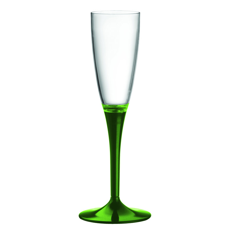 Flûte en polycarbonate - 12 pièces , Émeraude