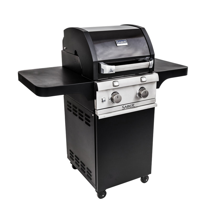 Saber 2-Burner Propane Gas and Charcoal Grill