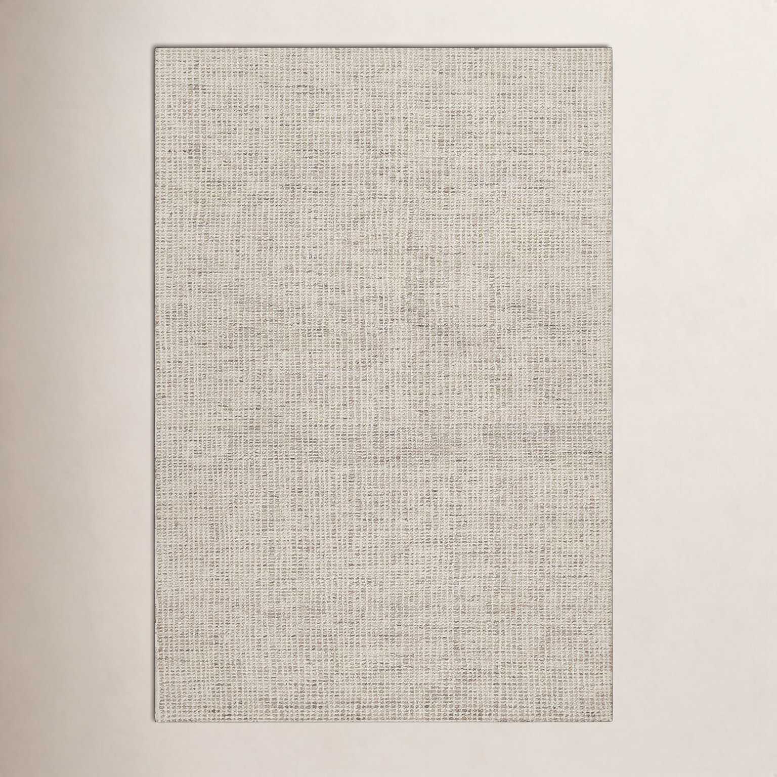 Reanne Gray Ivory Hand-Tufted Wool Rug, Rectangle 8'10" x 11'10"