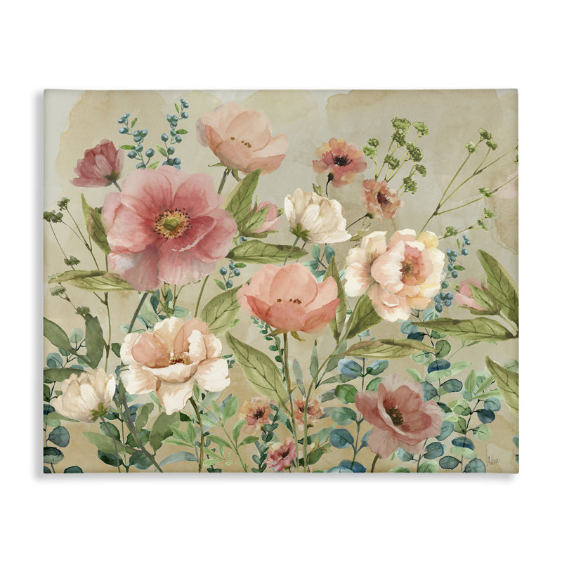 Art mural sur toile Cluster of Spring Blooms, design par Nan, H 30 po x l 40 po