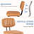 Dining Chairs, Upholstered Mid Century Modern Kitchen Dining Room Accent Chairs-503337318-524176571