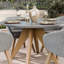 Round 5 - Piece 4 - Person 120Cm L Outdoor Dining Table Set