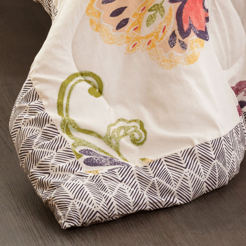 Aster Microfiber Traditional Comforter Set, King Comforter + 5 Additional Pieces