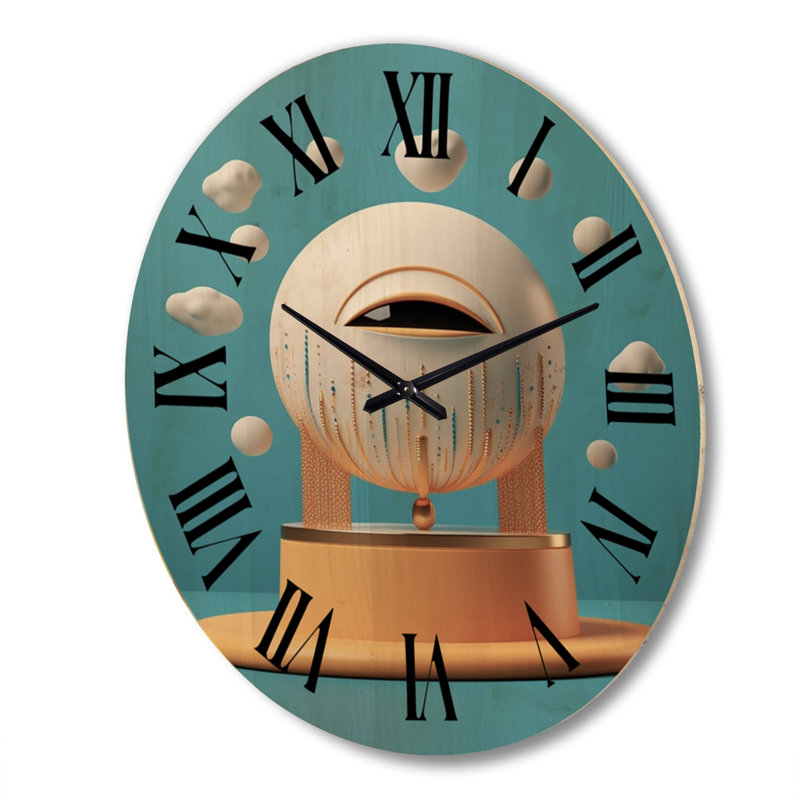 Horloge murale surdimensionnée en bois, Très grand
