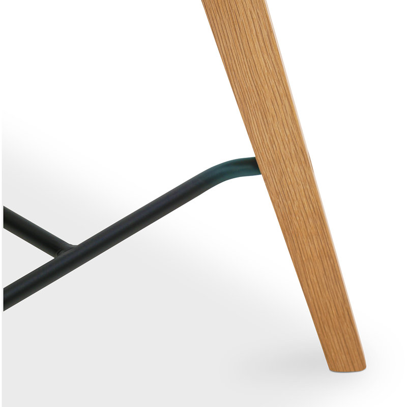 Caspian Bar Stool, Counter Stool (25.5” Seat Height), Brown Top Grain Leather