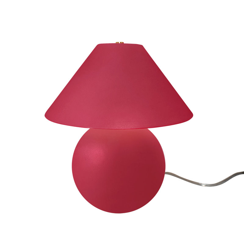 Lampe de table en céramique Caroldine, Cerise, 16.75" H x 15" W x 15" D