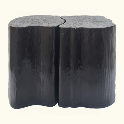 2-In-1 Irregular MGO End Table, Split Design, Small Space Friendly,Indoor Outdoor Use