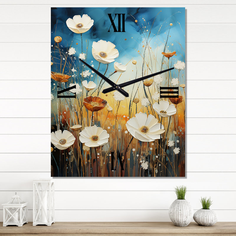 Jermario - Horloges murales florales, Moyen