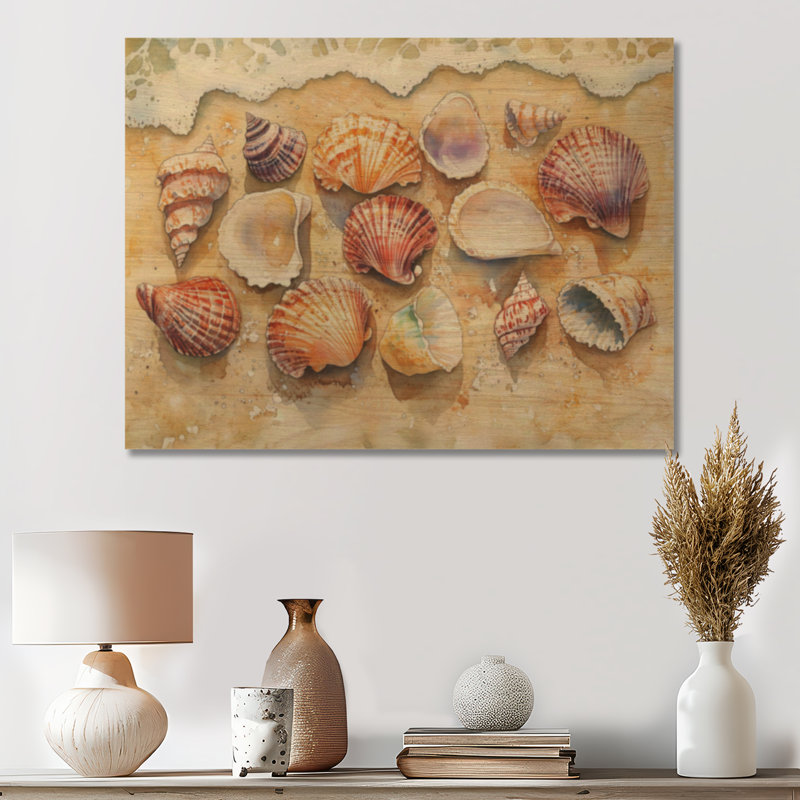 Breast I - art mural bois côtier, 24" H x 32" W, Rectangulaire