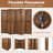 6 Panel Pegboard Display With 360° Metal Hinges Solid Wood Frame For Craft Show