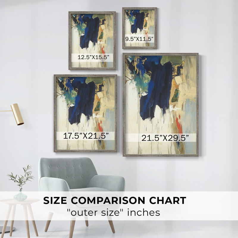 ABSTRACT Series DCCCXXI Framed Print - Solid Wood, 11" H x 9" W
