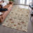 Premium Machine Washable Dahl AMF1085 Floral Rug-1662756495