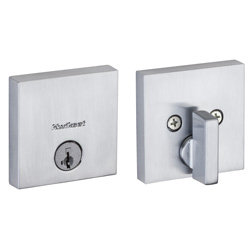 Single Cylinder Deadbolt, Silver