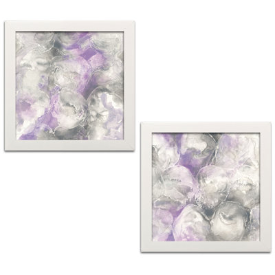 « améthyste cercles i & ii », ensemble de 2 reproductions d’art en acrylique