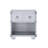 1 Drawer Nightstand With One Open Compartment In Grey Finish