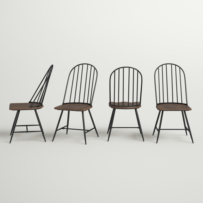 Savannah 17'' H Side Chair, Dark Brown/Black