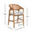 Darise 24.25” Seat Height Pe Rattan Counter Stools With Rubberwood Frame-111605317