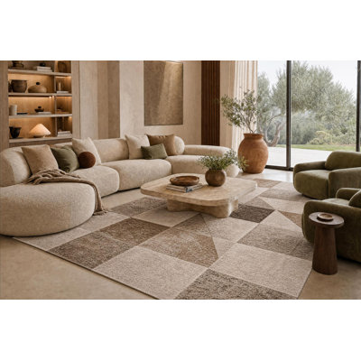 Cayrn Rectangle Geometric Area Rug
