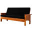 Housse pour futon lavable à coussins carrés extensible texturée-1407844897