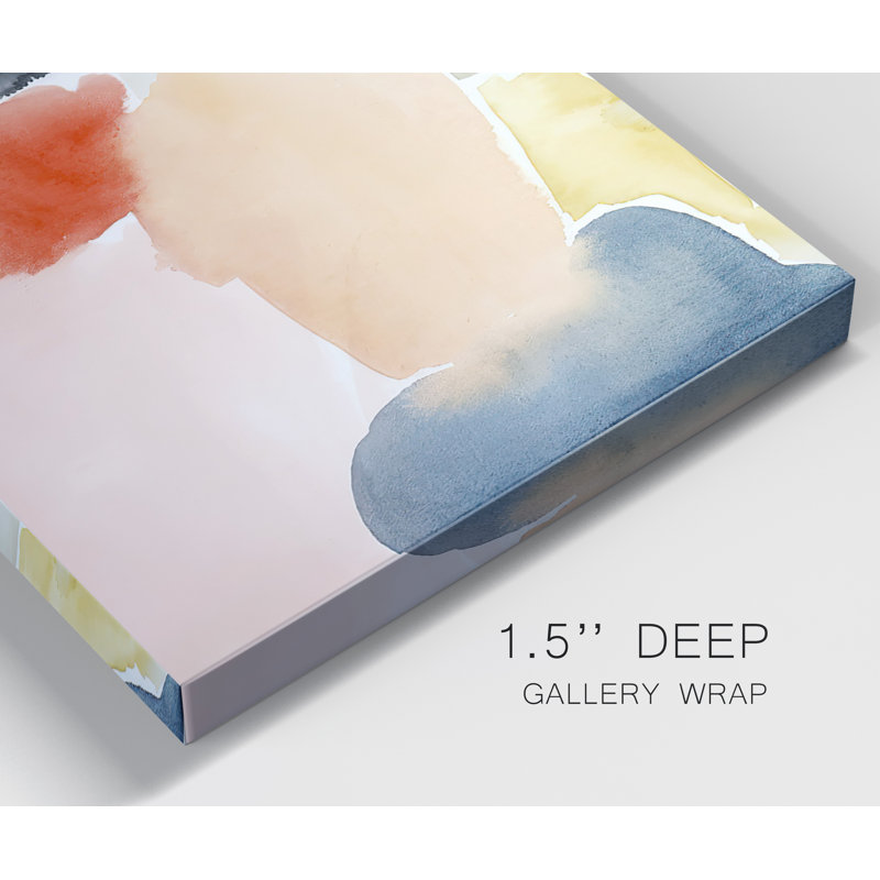 Gentle Gestures - Ensemble de 3 toiles tendues, H 27 po x l 54 po x P 2 po