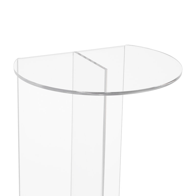 Table de bout en acrylique, table d'appoint