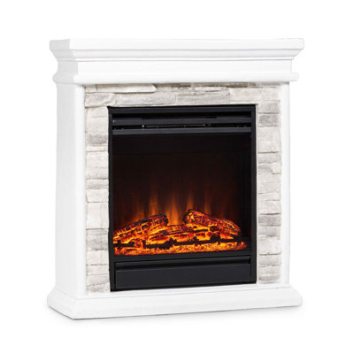 Klarstein 60 cm W White Electric Fireplace