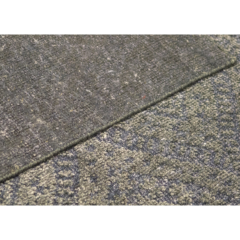 Wool Damask Area Rug