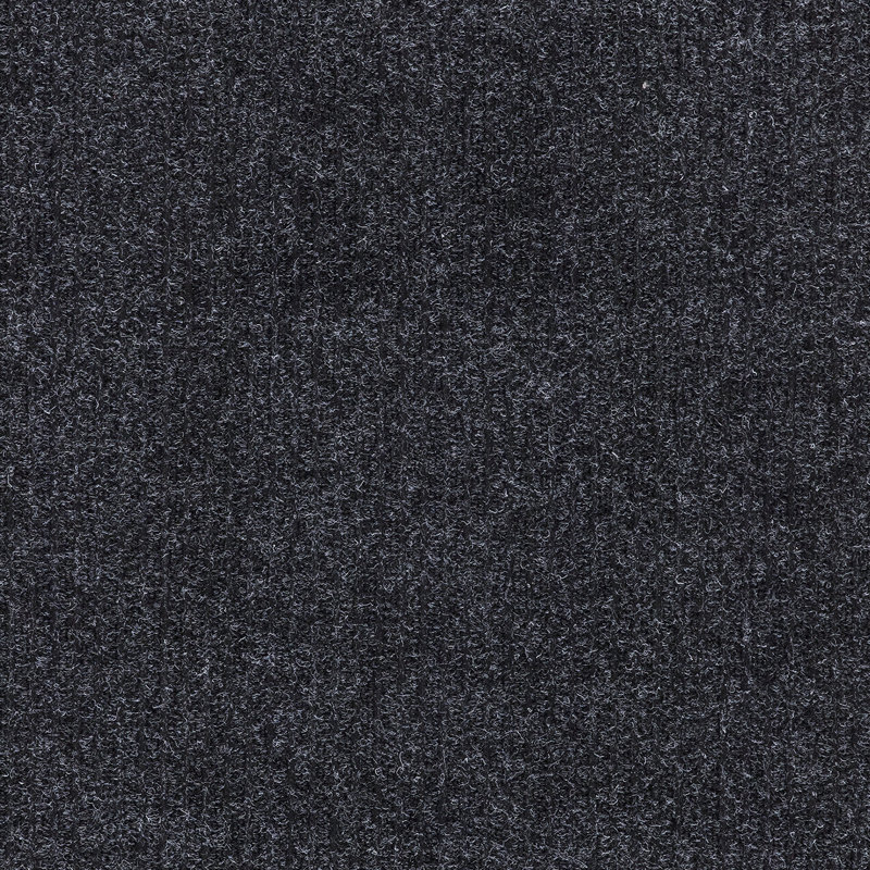 Black Non-Slip Synthetic Hallway Runner Rug, 2'7" x 9'10"
