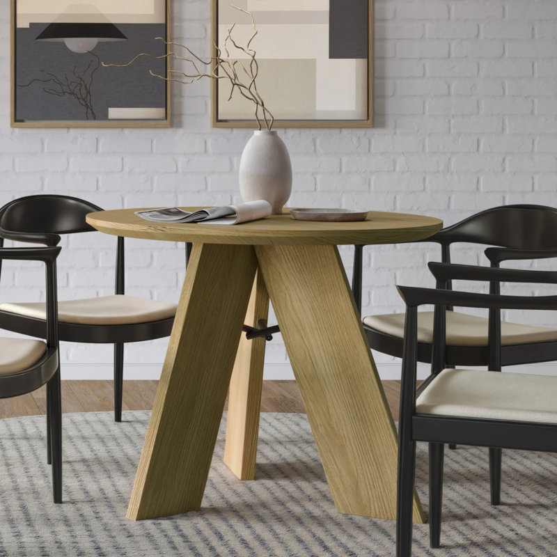 Table de salle à manger Cascais, Chêne blond, H 30 po x L 36 po x l 36 po