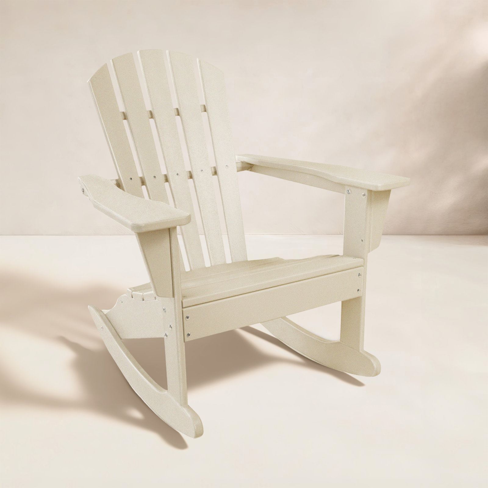 POLYWOOD® Palm Coast Rocking Adirondack Chair, Sand