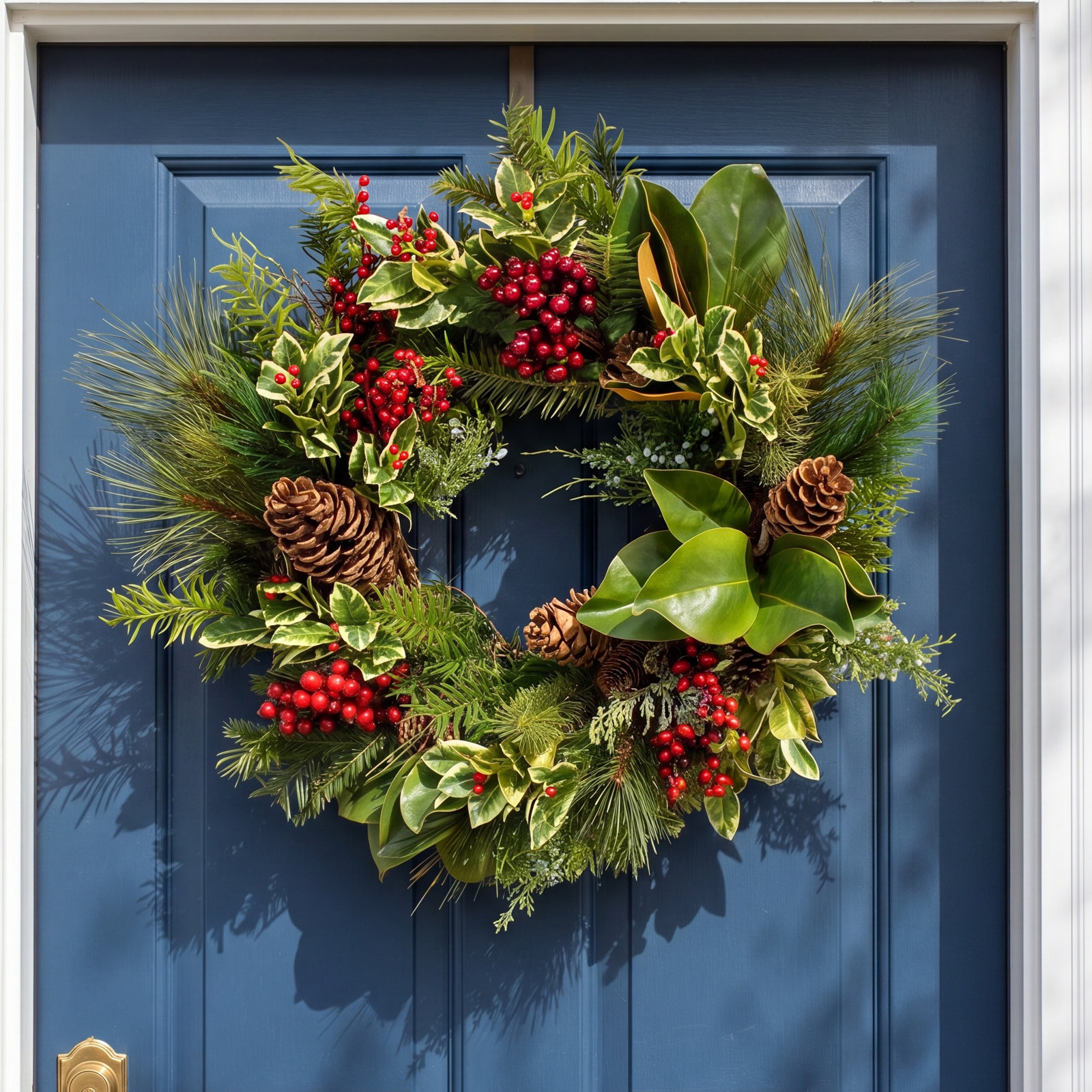 24'' Faux Mixed Assortment Polyester Wreath