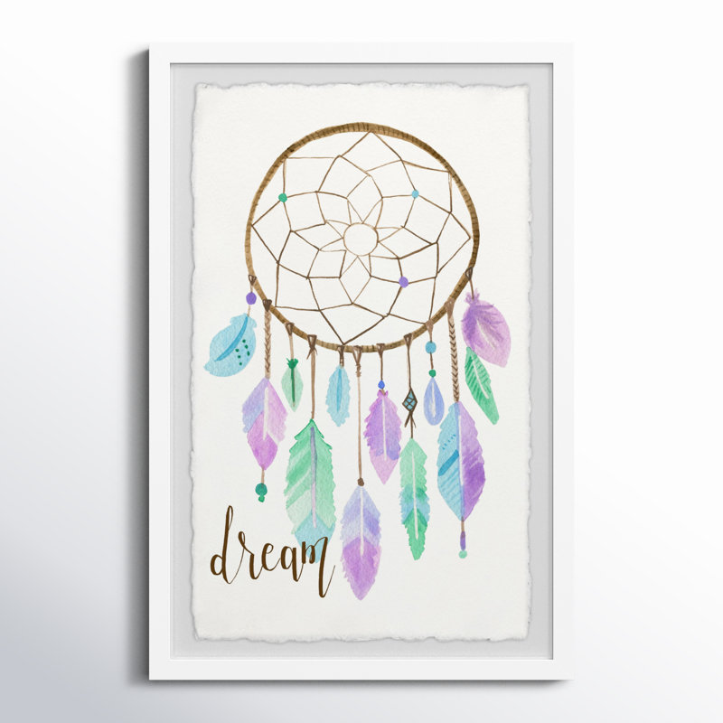 «Pastel Dreamcatcher II», reproduction encadrée, H 36 po x l 24 po x P 1,5 po