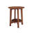 Amarius 20 in. Round Mid-Century Modern Wood End Table with Floating Shelf, Accent Furniture, Warm Chestnut Finish for Living Room