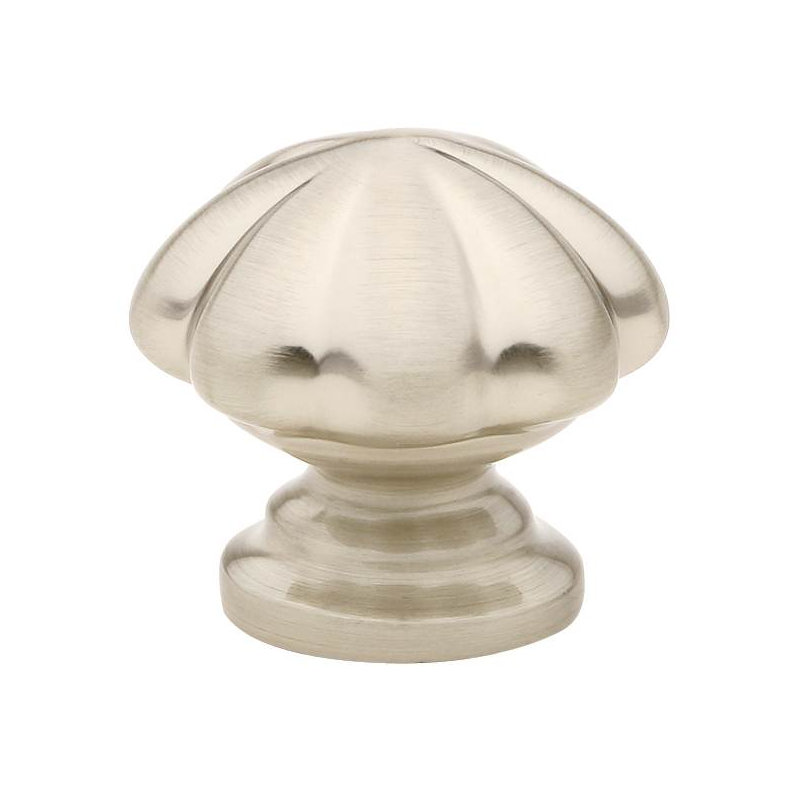 Melon Oversized 1" Novelty Knob, Satin Nickel, 1"