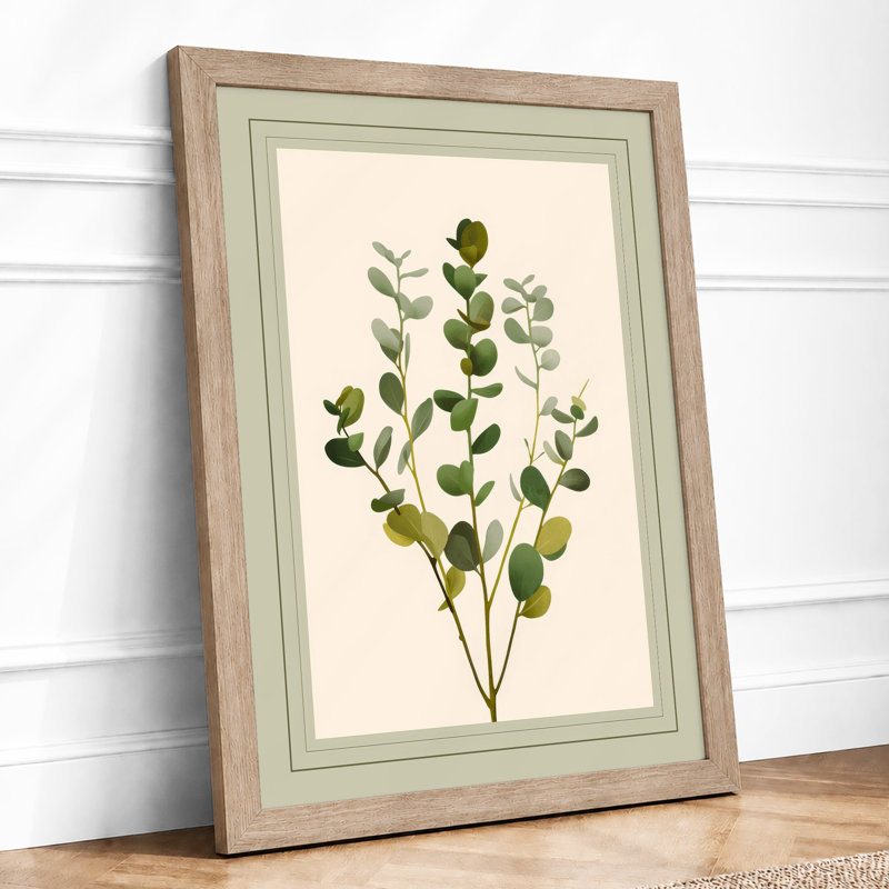 Specimen Study Botanical - Framed Print, A3 - 42.0 x 29.7 cm, Oak
