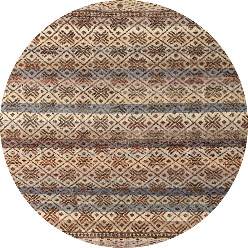 Tapis abstrait moderne 4582, Rond 6 pi