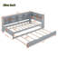 Lit de jour en bois avec couchette Hanin, tablettes de rangement et station de charge-1291011069-1291011068