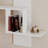 Modern Wall Shelf, White, 25.2 x 27.6 x 7.9 inches | 100% Melamine Coated Particle Board, Thickness: 0.7 inches | Space-Saving Design, Perfect for Home Decor & Organizing | Easy Wall Mount Installation-252891036