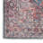 Machine Washable Oriental Blue/Brick Red Area Rug-1931884108