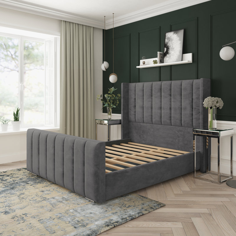 Willow Conistan Upholstered Bed Frame, Double (4'6), Steel