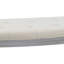 Banc rembourré capitonné beige clair Coastal